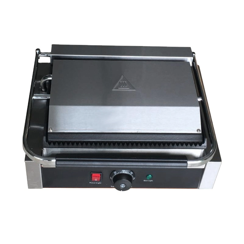 Commercial Double-Side Contact Induction Griddle Sandwich Maker Press Panini Grill