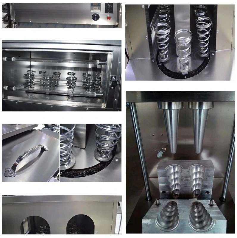 Factory Supply Automatic 4 Molds Pizza Cone Maker to Make Pizza Cone for Sale